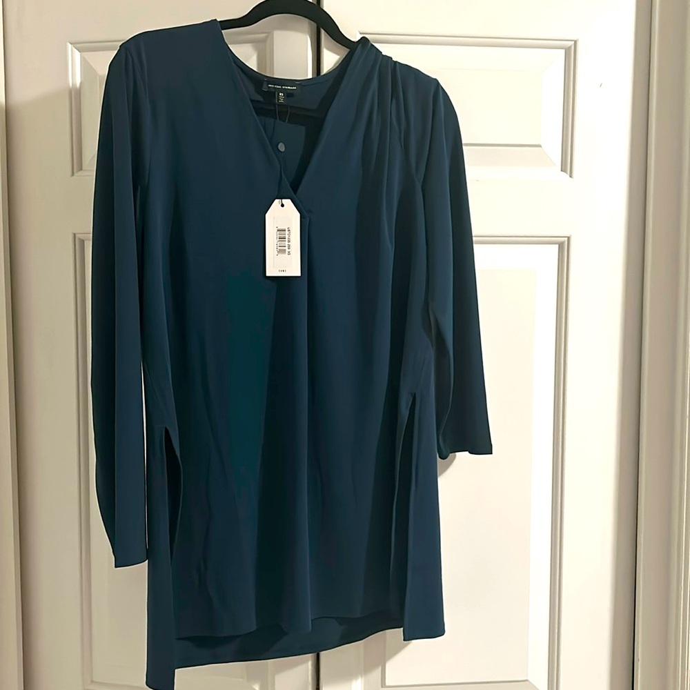 Universal Standard Velvety-Cool Jersey Column Tunic, Size XS (size 10-12)
